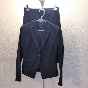 Ann Taylor Navy Skirt Suit